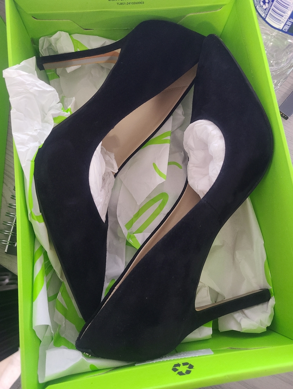 Hazel Black Suede Pumps - Black